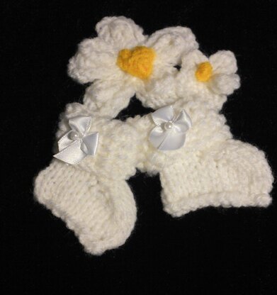 Mini booties, heart and flowers pram charms
