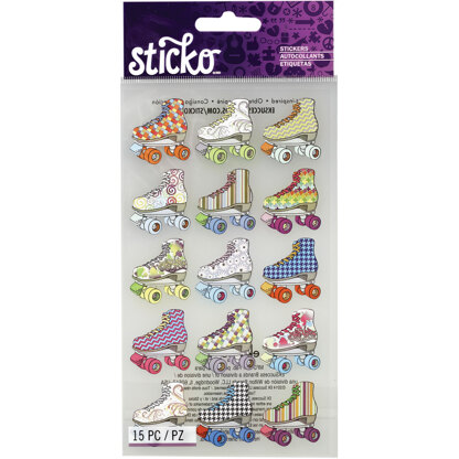Sticko Stickers - Bright Roller Skates