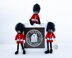 Queens guard ornament  knitting flat