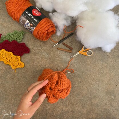 Crochet Cable Pumpkin Pattern & Beginner’s Guide