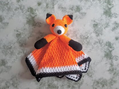 Foxy Fox Lovey Security Blanket Crochet pattern by Crafting Happiness LoveCrafts