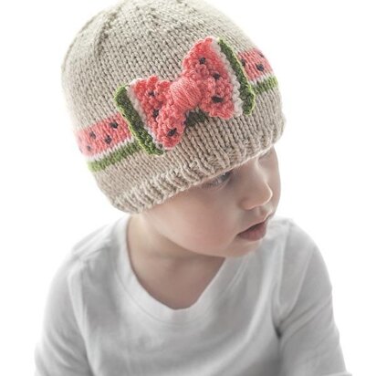 Watermelon Bow Hat