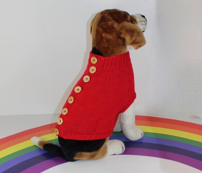 Back Button Up Dog Coat