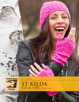 St Kilda Hat & Mitts in Juniper Moon Cumulus - J31-03 - PDF