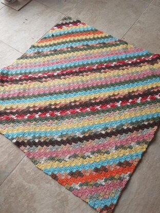 Yarn Scraps Rug