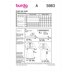Burda Style Misses' Dress with Waistband and Wide or Narrow Skirt B5983 - Sewing Pattern