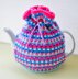 Lilac Speckled Rib 4 Cup Teapot Cosy Knitting Pattern