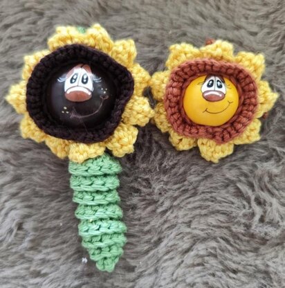 Sonnenblume im Taschenformat Sorgenwürmchen