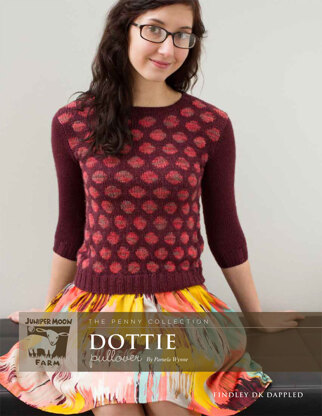 Dottie Pullover in Juniper Moon Farm Findley DK and Findley DK Dappled - Downloadable PDF