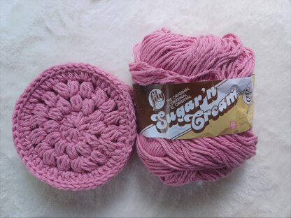 Pink Cotton Crochet Face Scrubbies