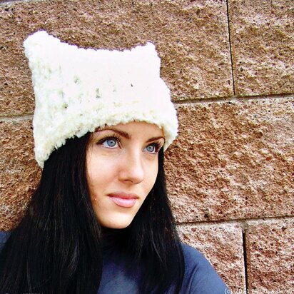 Chunky Knit Hat, Cat Ears Hat