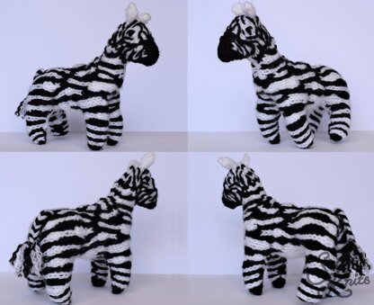 Zebra Noah's Ark Zoo Knitting Pattern Snoo's Knits