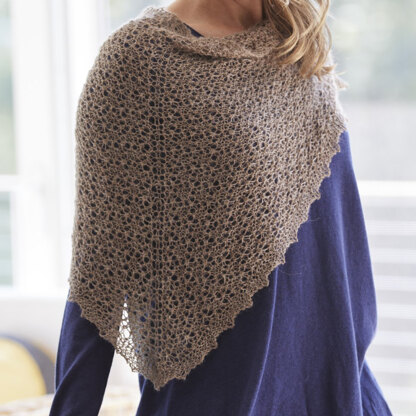 823 Wood Star Shawl - Knitting Pattern for Women in Valley Yarns Hatfield