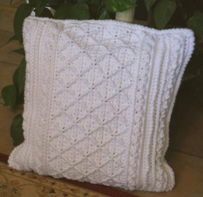 Aran Afghans Matching Pillows to Crochet