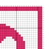 Mini C2C Heart in Circle Pillow 42x42 Squares Crochet Pattern