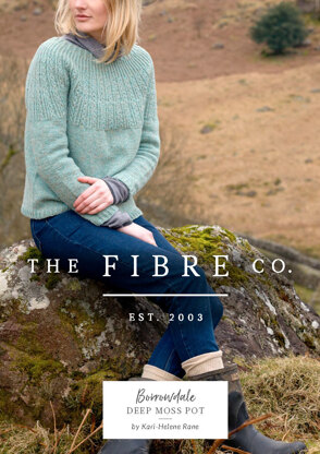 Deep Moss Pot Pullover in The Fibre Co. Lore - Downloadable PDF