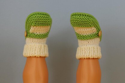 Baby One Button Sock and Slipper Booties