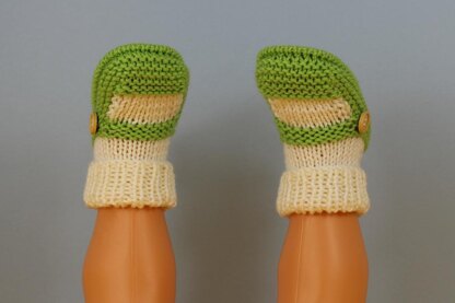 Baby One Button Sock and Slipper Booties