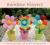 Rainbow Flowers Amigurumi Crochet Pattern