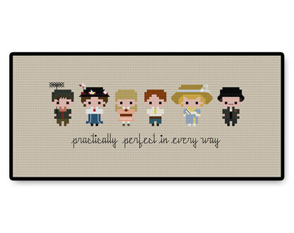 Mary Poppins Bite Size - PDF Cross Stitch Pattern