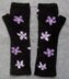 Star-flower long fingerless mitts