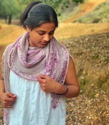 Rose Bed Shawl