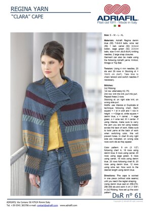 Clara Cape in Adriafil Regina - Downloadable PDF