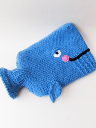 Whale Hot Water Bottle Cover