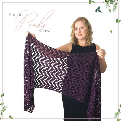 The Parallel Peaks Shawl