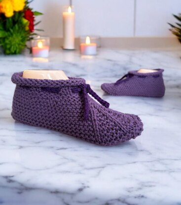Stay Put Tie Up Slippers
