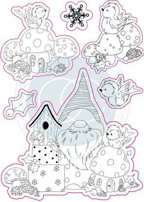 Craft Consortium A5 Clear Stamps - Robin Mischief