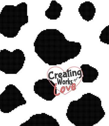 Cow Print Black White Heart Shaped Planner Calendar Scrapbook Craft Stickers