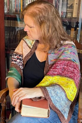 Banned Book Shelf Shawl