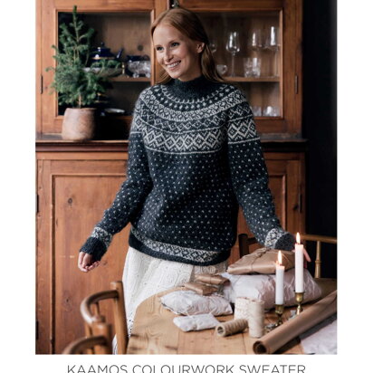 Kaamos Colourwork Sweater in Novita - 0070016 - Downloadable PDF