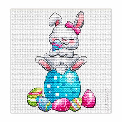Easter Bunny 02 Cross Stitch PDF Pattern