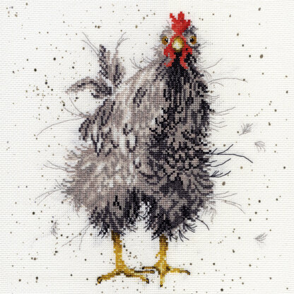 Bothy Threads Curious Hen Cross Stitch Kit - 26cm x 26cm