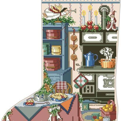 Holiday Kitchen Heirloom Stocking - PDF