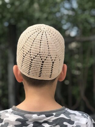 Unisex crochet chemo skull cap for adults