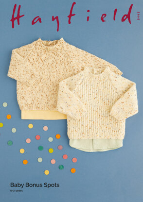 Set of Sweaters in Hayfield Baby Bonus Spots - 5443 - Downloadable PDF