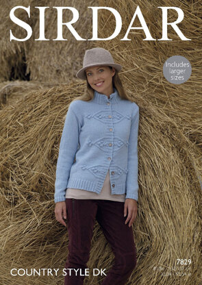 Jacket in Sirdar Country Style DK - 7829 - Downloadable PDF