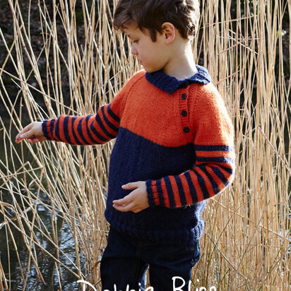 "Sonny Jim Jumper" - Jumper Knitting Pattern For Boys in Debbie Bliss Aymara - DB216