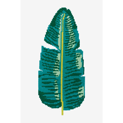 Banana Leaf in DMC - PAT0546 - Downloadable PDF