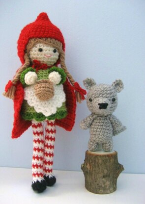 Little Red Riding Hood and Wolf Crochet Pattern