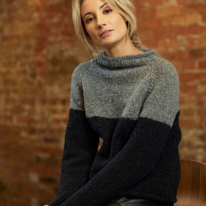 Belle Sweater in Rowan Brushed Fleece - Downloadable PDF