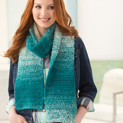 One Ball Crocheted Scarf in Lion Brand Scarfie - L50090P - Downloadable PDF