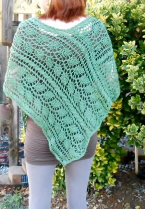 Leafy Greenery Lace Poncho