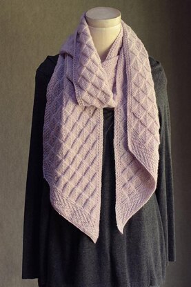 Slanted Gansey scarf