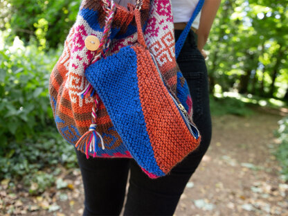 Aztec Backpack in Deramores Studio Aran Acrylic - Downloadable PDF