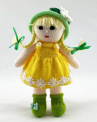 Grace doll knitting pattern 19088