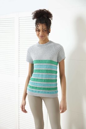 Ladies Sweater & Top P6185 in King Cole Bamboo Cotton DK - Leaflet